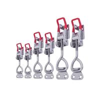 Artibetter 6 pièces Loquet Basculant Réglable Serrage à Monture Latérale Poignée Plastique Confortable Pour Portes Caisses et Armoires Usage Professionnel Industriel
