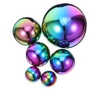 Artibetter 6 Pièces Sphère Miroir en Acier Inoxydable Or, Globe Creux
