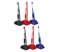 Artibetter 6 pièces Stylo Gel de Comptoir Sécurisé avec Support Lot de Noir Bleu Rouge pour Bureaux Banques et Accueils Publics