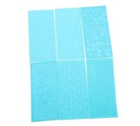 Artibetter 6 pièces Tapis Impression pour Argile Motifs Créatifs Outils de Poterie Plastique et Durable pour Modelage Pâte à Modeler et Décoration