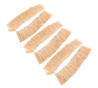 Artibetter 6 Pièces Toiture Décorative en Chaume Synthétique Résistante à l'eau Texture Réaliste, Rouleau en Herbe Khaki pour Installations Extérieures et Abris Tiki Bar