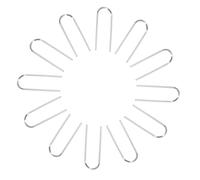 ARTIBETTER 60 Pièces Nichrome Wire U-shaped High Temperature Jump Rings With Storage Box For DIY Ceramic Ornaments Pendant Glass Fusing Jewelry Making