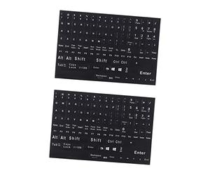 Artibetter 6feuilles Autocollants Universels pour Claviers Anglais De Stickers Adaptés Aux Ordinateurs Portables Bureau Lettres Claires Et Résistantes Facile à Appliquer pour Maison Bureau