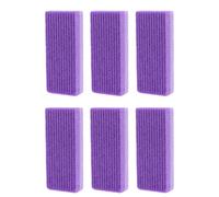 Artibetter 6pcs pierre à poncer en PU pourpre, exfoliant pour peaux mortes, outil pédicure remover, adapté pour soin des pieds hommes et femmes
