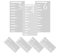 Artibetter 7pièces Toise Pour Garçon Fille Plastique Réutilisable Gabarit De Croissance Pochoir Pratique Pour Toise Murale