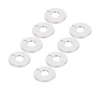 ARTIBETTER 8 pièces Caches Décoratifs Rond Acier Inoxydable pour Tuyaux Ømm Rosettes Murales Fendues Polyvalentes pour Chauffage et Plomberie Adaptées Aux Murs Carrelés et Plaques de Plâtre