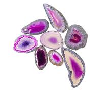 Artibetter 8 Pièces Pendentifs Agate Colorée pour Diy Décorations Artisanales avec Finitions Soignées Polyvalents pour Artisanat Accessoires de Mode