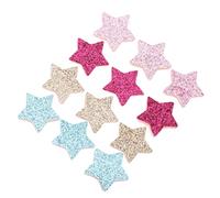 Artibetter 80pièces Patchs Étoiles DIY Artisanaux Accessoires Vêtements Couture Applications Étoiles Artificielles