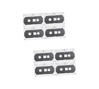 Artibetter 8pièces Cassettes Audio Vides Enregistrements Réalisables pour Messages Et Projets Créatifs avec Boîtier Transparent