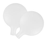 Artibetter Abat-jour de Lampadaire en Acrylique Blanc 2pcs, Diffusion Légère Élégante, Diamètre Trou 11mm, Compatible Ampoule G4, Décor Contemporain pour Salon