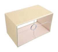 Artibetter Abat-Jour En Lin Naturel 13.39 Pouces Couvre-Lampe De Table Rectangulaire Avec Protection Anti-Poussière Facile À Installer Pour Salon Chambre Bureau