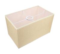 ARTIBETTER Abat-jour Lin Rectangulaire Beige pour Lampe de Table Protection et pour Bureau Chambre et Salon