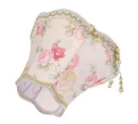 Artibetter Abat-jour Tambour En Tissu Franges, Lampe De Chevet E27 Adaptée La Maison, Hôtel Ou Bureau, 25 x 18.5 Cm