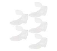 Artibetter Accessoire Silicone Blanc pour Entraînement Respiratoire 5 Pièces Faciles à Nettoyer, Adapté pour Tuba et Détendeur, Plongée et L'entraînement Pulmonaire