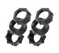 Artibetter Accessoires de Fixation pour Support Téléphone Voiture, Lot de 6 Écrous de Serrage en Plastique, Compatible Chargeur sans Fil, Bagues Rotules pour Grille d'Aération, Usage