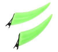 Artibetter Accessoires pour Cheveux pour Fille Cornes de Diable Vert Clair en Plastique et Métal, Clips Faciles à Enlever pour Cosplay et Fêtes Costumées Halloween