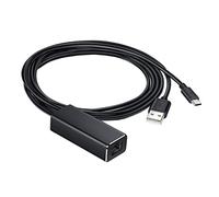 Artibetter Adaptateur Micro USB vers Rj45 100 Mbps pour TV Stick et Appareil de Diffusion, Convertisseur Réseau Compact et Léger, Câble Ethernet Stable pour Streaming Vidéo sans Mise