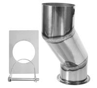 Artibetter Adaptateur pour Chaîne de Pluie en Acier Inoxydable, Kit D'adaptation pour Gouttière, Accessoire de Chaîne de Pluie de Jardin Résistant aux Intempéries, Pièce Métallique