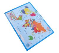 Artibetter Affiche Carte Du Monde Garçon Fille Colorée Et Résistante Pour Apprentissage Familial Et École Poster Pédagogique Décor Chambre Garçon Fille Style Aléatoire