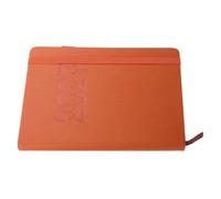 ARTIBETTER Agenda 2027 Orange pour Étudiants et Familles avec Prise de Notes Flexible, Couverture en Pu Portable pour L'école Bureau