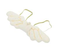 Artibetter Ailes Blanches en Polaire Corail pour Animaux de Compagnie, Costume Adorable pour Chat et Chien Confortable, Accessoire Créatif pour Halloween
