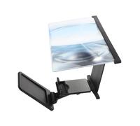 Artibetter Amplificateur Écran Mobile Noir Support Téléphone Pliable avec Fonction Loupe Agrandisseur De Détails pour Films Et Jeux Oculaire Intégrée Support Pratique pour Bureau Et