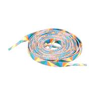 Artibetter Arc-en-ciel Lacets Élastiques 120cm pour Chaussures de Sport | 1 Paire, Motifs Géométriques Multicolores, Plastique et Polyester, pour Laced Shoes, Boots, Skating