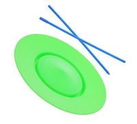 Artibetter Assiettes de Jonglage en Plastique Vertes, Kit D’Assiettes de Compétences Tournantes avec Bâtons, D’équilibre pour Spectacles, Jeu D’adresse pour Garçon et Filles et Artistes