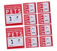 Artibetter Autocollants de Sécurité Faciles à Appliquer Retirer à Placer Lot de 10 Rouges pour Animaux de Compagnie Portes la Maison