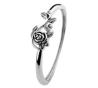 Artibetter Bague Bijou Simple et Élégant en Métal Argenté Design Vintage pour Mariage et Différentes Occasions pour Femmes