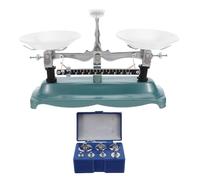 ARTIBETTER Balance De Laboratoire Outil Pédagogique De Laboratoire Balance Mécanique À Double Plateau Avec Poids Vert