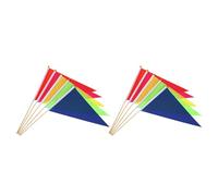 Artibetter Balisage Industriel 10 Pièces de Drapeaux de Marquage Colorés en Polyester Fixation des Arroseurs pour Jardin et Chantier