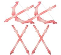 ARTIBETTER Ballons Flèches de Cupidon Macaron Rose Lot de 2 set de Arcs et 6 Flèches Gonflables Accessoires Cosplay pour Fêtes Spectacles et Décorations Romantiques de Saint-Valentin