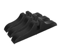 Artibetter Base de Séparation de Pièce Noire en Plastique 3pcs pour Paravent Pliable Multifonctionnel Design Créatif, Stable et Élégante pour Décoration Intérieure