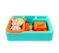 Artibetter Bassin de Bain pour Perroquet Portable Écologique avec Jouets Anti-Chute pour Perruches et Petits Oiseaux Accessoire Amusant et Sûr