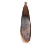 Artibetter Bâton de Gua Sha en Corne de Bœuf Noir, Outil de Massage Solide Surface Ultra-lisse pour Soulager Douleurs Musculaires, pour Soin du Visage et Scraping