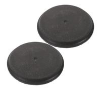 Artibetter Bloc de Lestage pour Poubelle Ronde, Base Lestée Robuste 12 X 12 X 0,5 Cm, Poids Anti-basculement Coupe-vent pour Poubelle Extérieur, 2 Pièces, Stabilisateur Solide pour Déchets