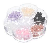 ARTIBETTER Boîte 1 Kit de Décoration Nail Art Patchs 3d Nœud, Perles Décoratives Multicolores, Breloques pour Ongles Diy, Accessoires Manucure Créatifs et Originaux