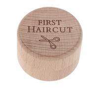 ARTIBETTER Boîte à Souvenirs de Bébé en Bois, Petite Boîte Commémorative Beige, pour Conserver Cordon Ombilical et Cheveux Fœtaux, Usage à Domicile
