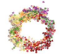 Artibetter Boîte de 12 Compartiments pour DIY et Décoration Faciles à Appliquer de Tranches de Fruits 3d en Pâte Polymère Accessoires Polyvalents en Plastique pour Nail Art
