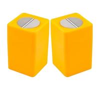 Artibetter Boîte de Rangement Compacte pour Lames Usagées 2pcs en Abs Multifonction Jaune pour Bureau et Dortoir