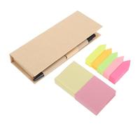 Artibetter Boîte de Rangement Créative pour Notes Adhésives Règle Intégrée en Papier, Bloc-notes Multifonctionnel Élégant, Facile à Transporter pour Bureau et Maison