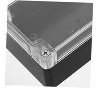 ARTIBETTER Boîtier de Jonction Électrique Extérieur Étanche avec Couvercle Transparent Boîte Noire pour Surveillance et Contrôle Alimentation