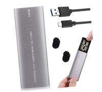 Artibetter Boîtier Disque Dur SSD Externe Nvme M.2 Ultra-léger pour Transfert Haute Vitesse, USB Type-c, Alliage D'aluminium, Compatible PC Portable et TV Connectée, Câble de Données Inclus