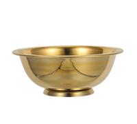 Artibetter Bol en Cuivre Doré pour Rites et Offrandes Design Unique, Bol D'eau Polyvalent pour Contemplation et Usage Rituel