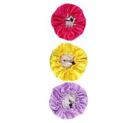 Artibetter Bonnets de Nuit Satin Bonnets à Cheveux Ajustables Élastique Lot de 3 pour Garçon et Filles Double Couche Confortable pour Protéger les Cheveux en Dormant