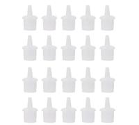Artibetter Bouchon de Bouteille pour Extension de 50 Pièces de Colle Plastique Blanc Solide Compatible Flacon de Colle à en Salon de