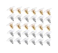 Artibetter Bouchons D'oreilles Disque Volant 600 Pcs Hypoallergéniques En Caoutchouc Argenté Et Doré Accessoire De Fixation Boucles D'oreilles Pour Usage Quotidien Bricolage Présent
