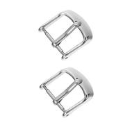 Artibetter Boucles de Montre en Acier Inoxydable 2Pcs pour Hommes et Femmes Fermoirs Solide Accessoires de Montre Compatible la Plupart des Bracelets Brillant et Élégant Argenté