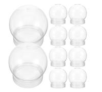 Artibetter Boule à Neige Vue Claire en Plastique Transparent 20pcs avec Bouchon à Visser, 150ml, pour Bricolage DIY pour Mariages et Fêtes d'anniversaire